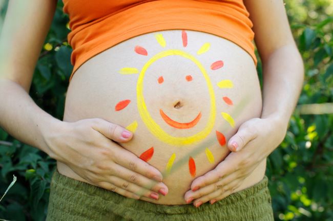 Summer Sun Pregnant Belly
